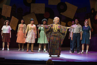 photo from the production of hairspray at wright state